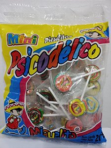 Pirulito Miguelito Mini Psicodélico 200g c/ 50 unids