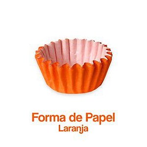 Forminha de Papel n° 05 Laranja c/ 100 unids para Doces - Plac