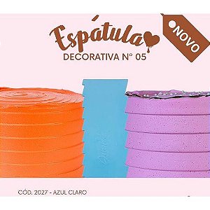 Espátula Decorativa n° 05 c/ 01 peça Azul ref 2027 – Dolcelina