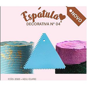 Espátula Decorativa n° 04 c/ 01 peça Azul ref 2025 – Dolcelina