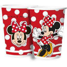 Regina Copo descartavel Minnie 180ml c/ 12 unids