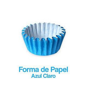 Forminha de Papel n° 04 Azul Claro c/ 100 unids para Doces (SDF) - Plac