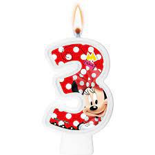 Vela de Aniversário Minnie N° 3 - Regina