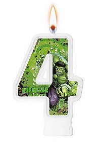 Vela de Aniversário Hulk N° 4 - Regina