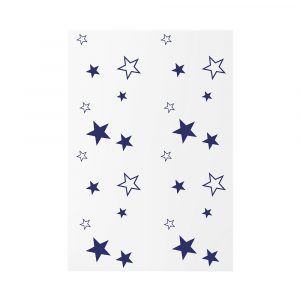 Saco Decorado Estrela Azul Escuro 10x14,7cm c/ 50 unids - Campfestas