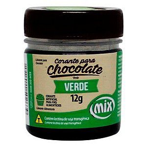 Corante para chocolate Verde 12g c/ 01 unid - Mix