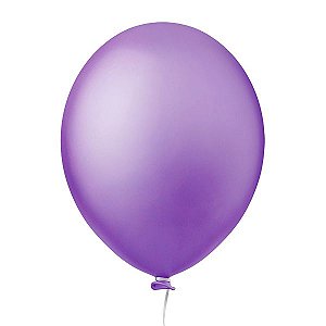 Balão Neon Lilás 9" Pol c/ 30 unids - Happy Day