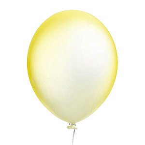 Balão Neon Amarelo 9" Pol c/ 30 unids - Happy Day