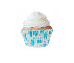 Forminha para Cupcake Chá de Bebê Azul c/ 45 unids - Flip