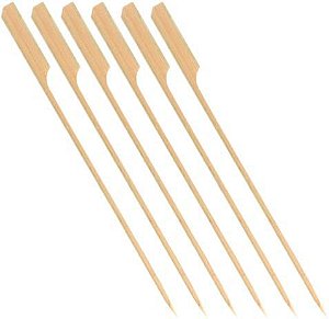 Espeto de Bambu Golf 25cm c/ 50 unids - Natural Produtos