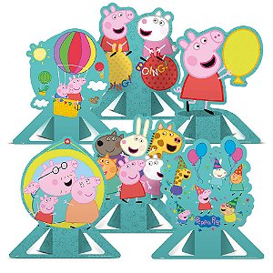 Decoração De Mesa Peppa Pig Clássico c/ 06 Un - Regina