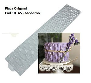 Placa Textura Origami Cod 10145 - Moderno -  BWB
