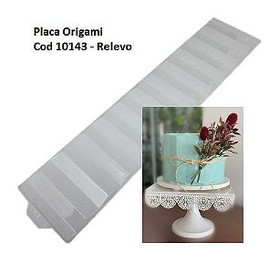 Placa Textura Origami Cod 10143 - Relevo -  BWB