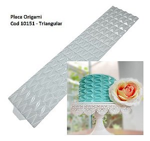 Placa Textura Origami Cod 10151- Triangular -  BWB