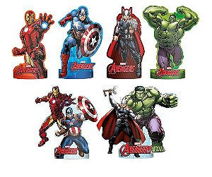 Decoração De Mesa Vingadores - Avengers Animated c/ 06 unids - Regina