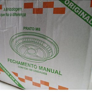 Mello Marmitex n°8 Manual 830ml de aluminio c/100 unids