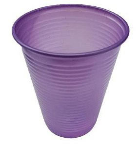 Copo Roxo Perolado 200ml c/ 50 unids descartável - Bello Festas