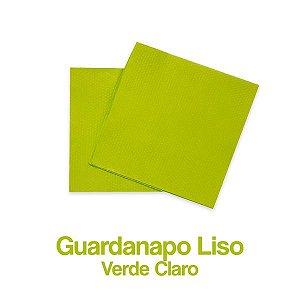 Guardanapo de Papel Colorido Verde Claro c/ 50 unids 19,5 x 21,5cm - Plac
