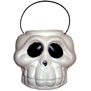 Balde Cabeça Esqueleto Halloween - Brasilflex