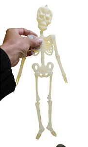 Esqueleto Articulado Fluor 32cm Halloween - YDH