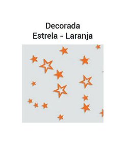 Saco PP 10x15cm Estrela Laranja c/ 50 unids - Aia Embalagens