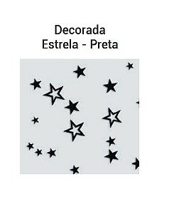 Saco PP 10x15cm Estrela Preto c/ 50 unids - Aia Embalagens