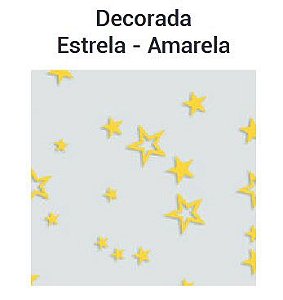 Saco PP 10x15cm Estrela Amarelo c/ 50 unids - Aia Embalagens