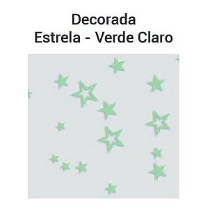 Saco PP 10x15cm Estrela Verde Claro c/ 50 unids - Aia Embalagens