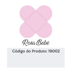 Forminha 4 Pétalas Mini Rosa Bebe c/ 50 unids Ref 19002 ( 2,8cm x 2cm) - Funfestas