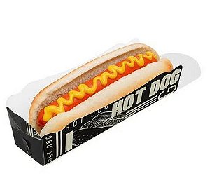 Embalagem para Hot Dog c/ 50 unids Preto - PMG