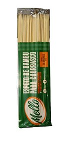 Espeto de Bambu 30cm para Churrasco c/ 50 unids - Mello