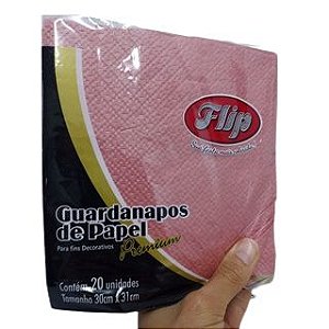 Guardanapo Rosê Gold de Papel Premium 30x31cm c/ 20 unids - Flip