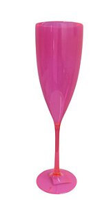 Taça de Champagne 180ml Rosa Transparente - LSC Toys