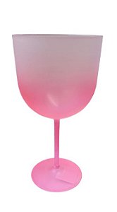 Taça de Gin 600ml Jateada Rosa Degrade - LSC Toys