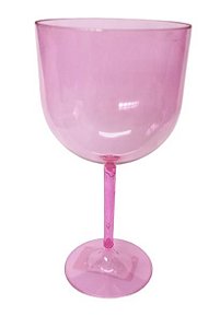 Taça de Gin 550ml Rosa Transparente - Deluma
