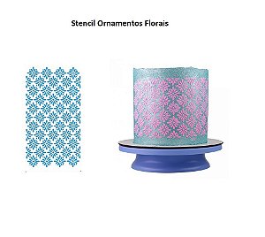 Stencil Ornamentos Florais SBS 005 - Blue Star