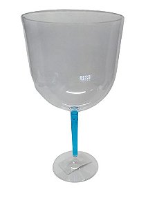 Taça de Gin 550ml Cristal haste Azul - Deluma