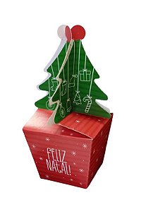 Caixa Pop Up Árvore C3837 c/ 01 unid Feliz Natal - Ideia Embalagens