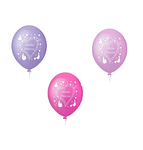 Balão Latex "11" Minha Princesa sortido c/ 25 unids - Happy Day