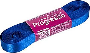 Fita de Cetim Azul Pavão 276 CF002 10m x 10mm (1cm) - Progresso