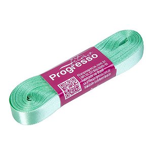 Fita de Cetim Verde Menta CF002 232 10m x 10mm (1cm) - Progresso