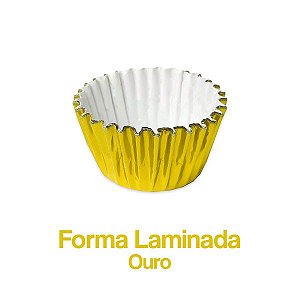 Forminha Laminada n° 04 Ouro c/ 100 unids para Doces - Plac