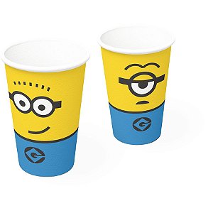 Copo de Papel Minions c/ 08 unids  200ml - Festcolor