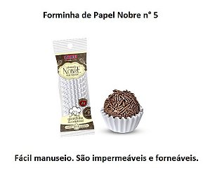 Forminha Nobre n° 5 Branco Forneável e Impermeável c/ 100 unids - Plac