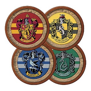 Prato de Papel Harry Potter 18cm c/ 08 unids Papel - Festcolor