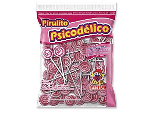 Pirulito Psicodélico Rosa c/ 50 unids - Santa Rita