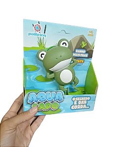 Brinquedo de Banho Sapinho Aqua Sapo de corda Verde- Polibrinq