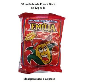 Fardo Pipoca doce c/ 50 unids de 12g cada (Pequena) - Emilia