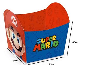 Mini Cachepot Super Mario Cestinha c/ 10 unids - Cromus