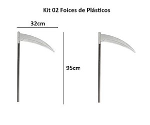Kit 02 Foices Plástico Halloween - Brasilflex